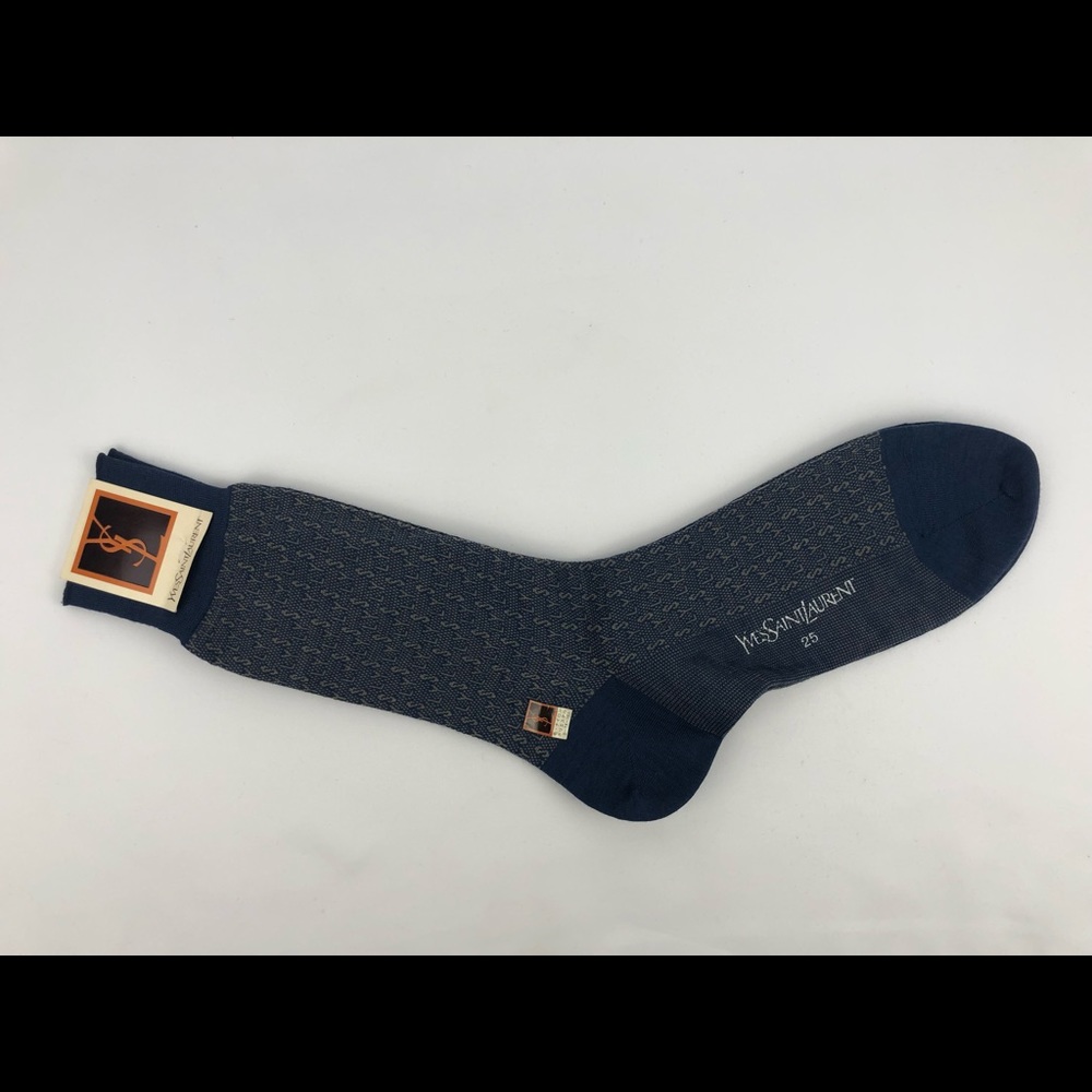 NWT Yves Saint Laurent Chaussettes YSL Dress Socks